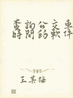 查询公交车到站时间的软件叫什么
