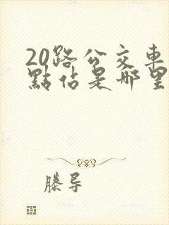 20路公交车终点站是哪里