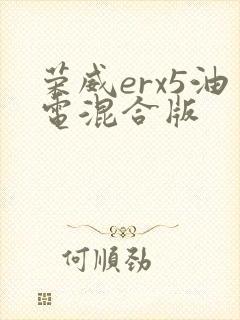 荣威erx5油电混合版