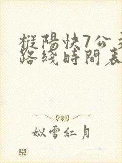 枞阳快7公交车路线时间表