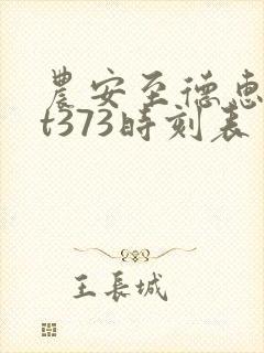农安至德惠公交t373时刻表