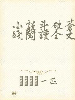 小说斗破苍穹在线阅读全文