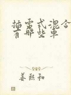插电式混合动力有哪些车