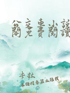 公交车小说笔趣阁免费阅读
