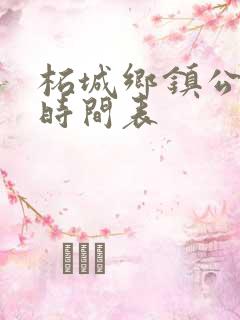 柘城乡镇公交车时间表