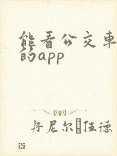 能看公交车到哪的app