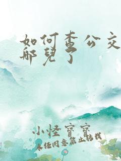 如何查公交车到哪儿了