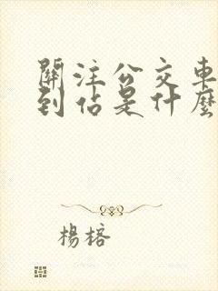 关注公交车多久到站是什么软件