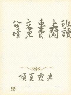公交车上班的苏晴免费阅读