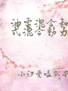 油电混合和插电式混合动力