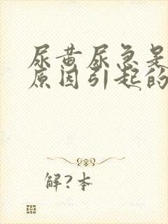 尿黄尿急是什么原因引起的