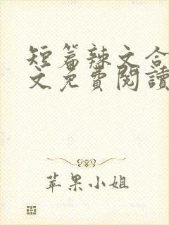 短篇辣文合集全文免费阅读