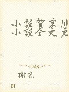 小说贺寒川向晚小说全文免费阅读