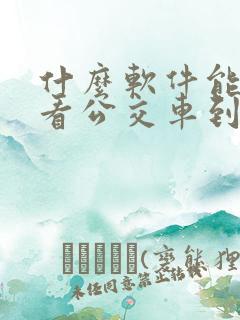 什么软件能实时看公交车到哪儿了