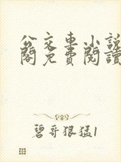 公交车小说笔趣阁免费阅读