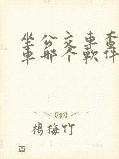 坐公交车查公交车哪个软件最好用