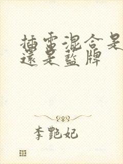 插电混合是绿牌还是蓝牌