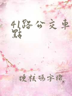41路公交车站点