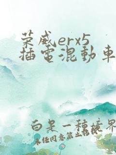 荣威erx5 插电混动车型x汽车报价