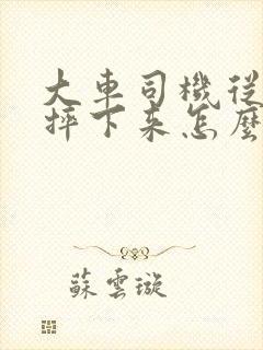 大车司机从车上摔下来怎么赔偿