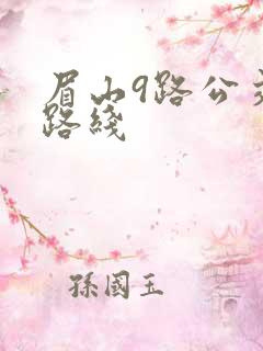 眉山9路公交车路线