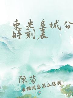 东光阜城公交车时刻表
