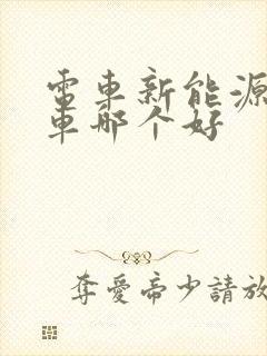 电车新能源和油车哪个好