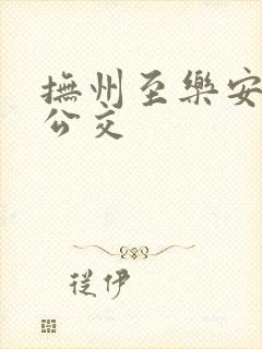 抚州至乐安城际公交