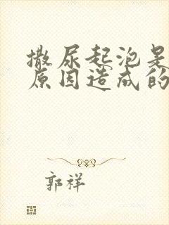 撒尿起泡是什么原因造成的