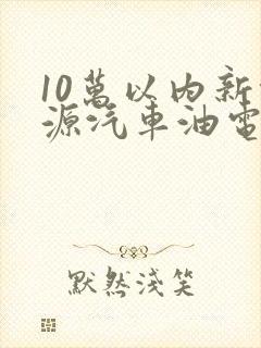 10万以内新能源汽车油电混合