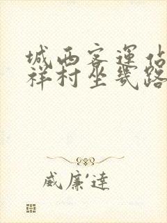 城西客运站到吉祥村坐几路车