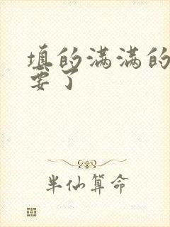 填的满满的 不要了