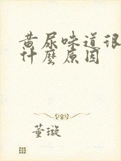 黄尿味道很重是什么原因