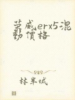 荣威erx5混动价格
