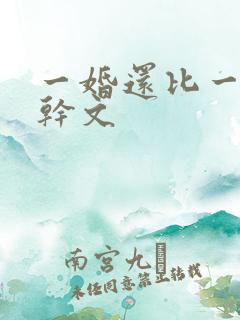 一婚还比一婚高干文