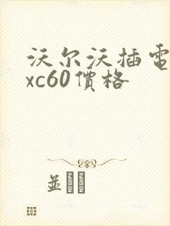 沃尔沃插电混动xc60价格