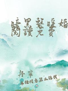 暗黑系暖婚免费阅读免费