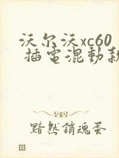 沃尔沃xc60 插电混动款价格