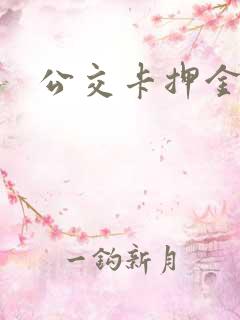 公交卡押金多少