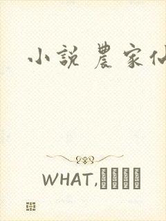 小说 农家仙田