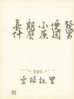 长期小便发黄是什么原因男性