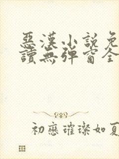 恶汉小说免费阅读无弹窗全文