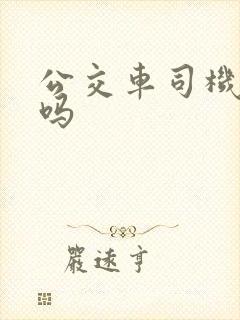 公交车司机辛苦吗
