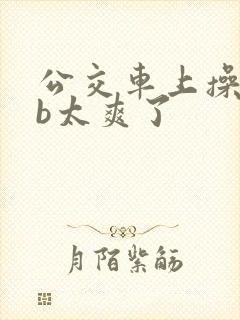 公交车上操美女b太爽了