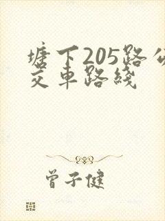 塘下205路公交车路线
