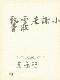 韩雪老谢小说免费版