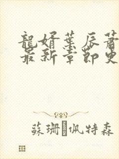 龙婿叶辰萧初然最新章节更新