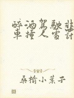 醉酒驾驶非机动车撞人处罚