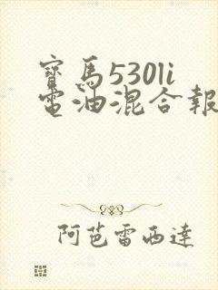 宝马530li电油混合报价