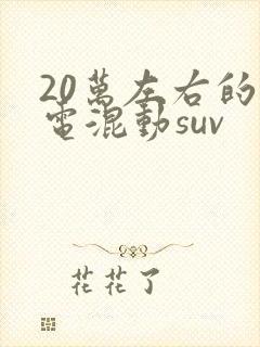 20万左右的插电混动suv